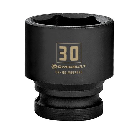 Powerbuilt 1/2" Drive 30Mm Impact Socket 647446